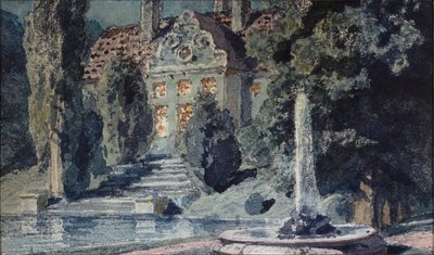 モデスト・ムソルグスキー（1839-1881）によるオペラ「ボリス・ゴドゥノフ」の準備装飾 - M・ムソルグスキーによるオペラ・ボリス・ゴドゥノフの舞台デザイン - ヴァシーリー・ドミトリエヴィッチ・ポレノフ（1844-1927）の作品、紙に水彩 作： Vasilij Dmitrievich Polenov