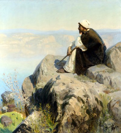 夢 par Polenov, Vasili Dmitrievich (1844-1927).油彩・キャンバス 作： Vasilij Dmitrievich Polenov
