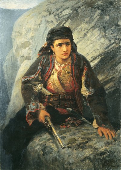 展望台のヘルツェゴビナ人 作： Vasilij Dmitrievich Polenov