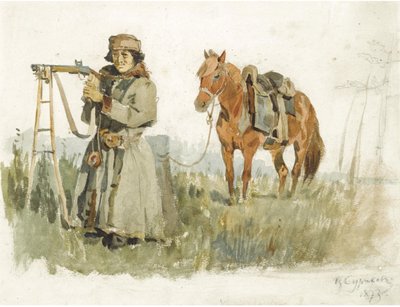 ミヌシンスクのタタール、1873 作： Vasilij Ivanovic Surikov