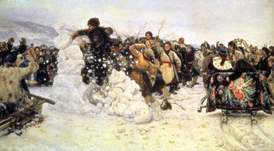 雪の要塞の捕獲、1891年 作： Vasilij Ivanovic Surikov