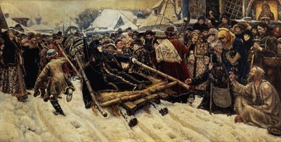 Boyarina Pajaritar Morozovaの処刑（d.1675）1887 作： Vasilij Ivanovic Surikov