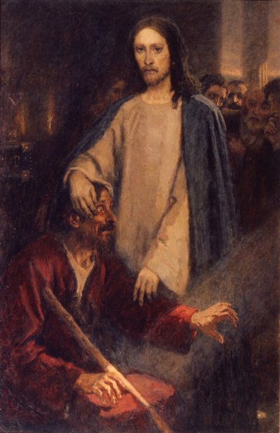 ジェリコの盲人の治癒、1888 作： Vasilij Ivanovic Surikov
