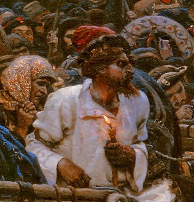 1881年の1698年におけるストレルツィの処刑の朝 作： Vasilij Ivanovic Surikov