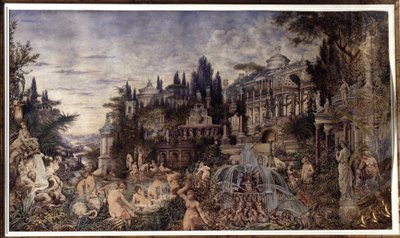 乱交（An Orgy）。 入浴シーンでサテュロスとバカンテのディオニュソスの隊列を集めた、古代ローマの宮殿の前でのお祝いのシーン。 ヴァシリ (Vasili, Vasilii, Wilhelm) の作品 Alexandrovich Kotarbinsky (Kotarbinski, Kot) 作： Vasily Alexandrovich Kotarbinsky