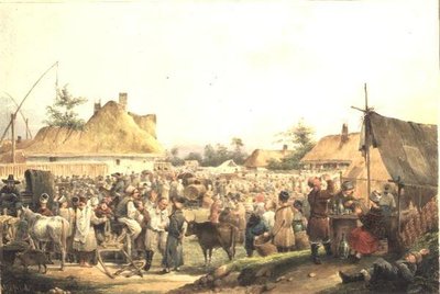ウクライナのビレッジフェア 作： Vasily Ivanovich Sternberg