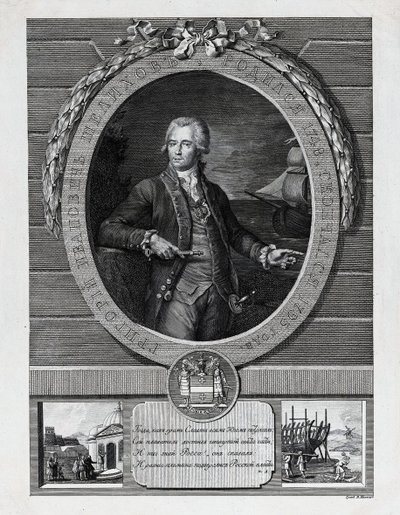 Grigory Ivanovich Shelikhov 1747-1795、18 世紀後半。 作： Vasily Ivanovich Ivanov