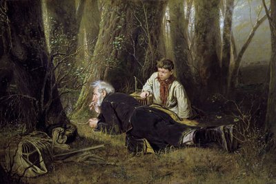 バードキャッチャー」1870年   作： Vasily Perov