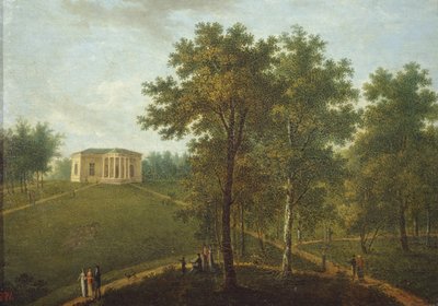 真実の神殿。 クラキン エステート ナデジディノの公園での眺め、1790 年代の終わり 作： Vasily Petrovich Prichetnikov