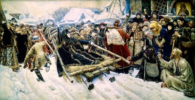 Boyarynya Morozova、1887。 作： Vasily Surikov