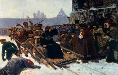ボヤー・モロゾワの研究、1881、1965。 作： Vasily Surikov