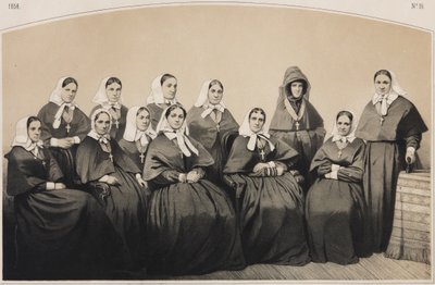 Krestovozdvizhenskaya Commune of Nursesの看護師、1854年 作： Georg Wilhelm Timm