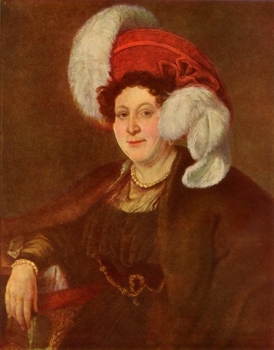 伯爵夫人VAズボヴァの肖像、1834年、1965年。 作： Vasily Tropinin
