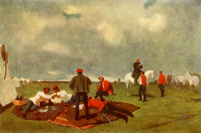 19世紀後半の軍事キャンプ、1965年。 作： Vasily Vereshchagin