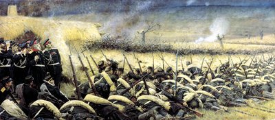 オフェンスの前。プレヴェン近郊、1877〜1878年。 作： Vasily Vereshchagin