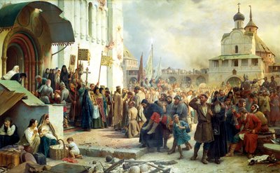 セルギエフポサードのトリニティセルギウス大修道院の包囲、1891年。 作： Vasily Vereshchagin