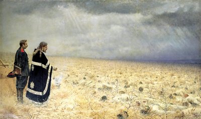 The Vanquished、Requiem、c1877-c1878 作： Vasily Vereshchagin