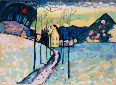 冬の風景、1909年。 作： Wassily Kandinsky