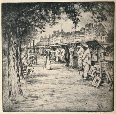 1915年の岸壁沿い 作： Vaughan Trowbridge