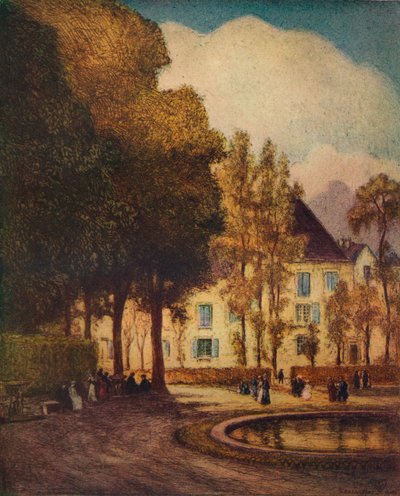 ドラゴン盆地、ヴェルサイユ、c1915 作： Vaughan Trowbridge