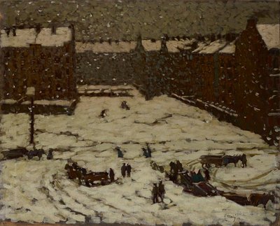 雪の郊外 作： Václav Malý