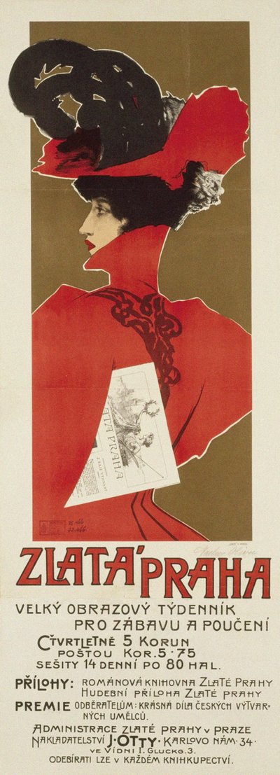 黄金のプラハ、1898 年 作： Václav Oliva