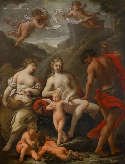 セレス、バッカス、ヴィーナス、1550～1610年頃（キャンバスに油彩） 作： Venetian School