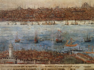 コンスタンティノープル、ヴェネツィアの無名の画家による絵画、トルコ 作： Venetian School