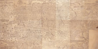 鳥の目から見たカイロの地図、1549 作： Venetian School
