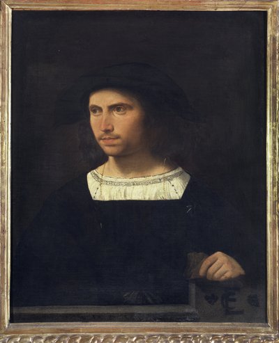 若い男の肖像、1515年 作： Venetian School
