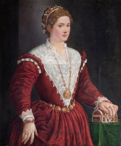 未知の女性の肖像、c1560s 作： Venetian School