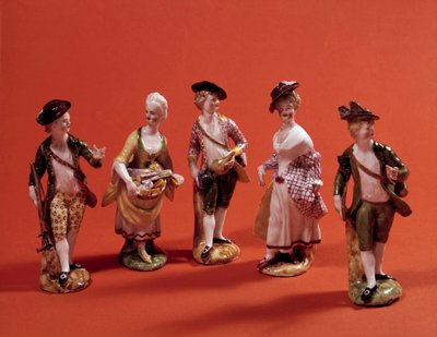 18世紀ヴェネチア派の磁器製スタチューテット。パリ、装飾美術 作： Venetian School
