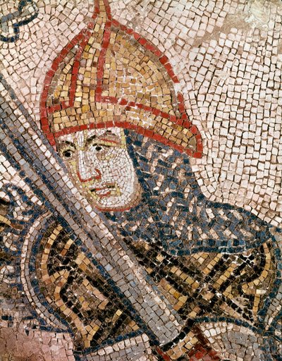 兵士の頭部（モザイクの詳細 作： Veneto Byzantine School