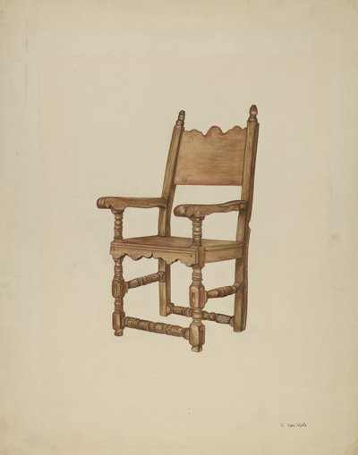 聖具室の椅子 作： Vera Van Voris
