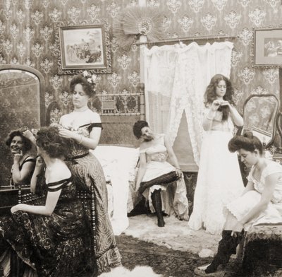「ボールのドレッシング」、1900年頃（セピア写真）（473245も参照） 作： Vermont, USA H.C. White Company