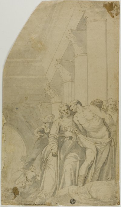 ベテスダの池で病人を癒すキリスト 作： Veronese (Paolo Caliari)
