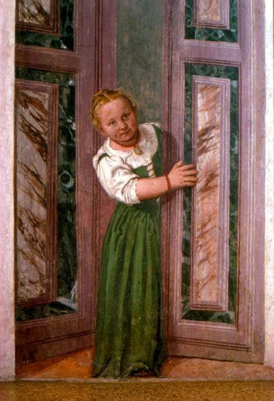 ドアの子、サラアクロシエラ、c.1561 作： Veronese