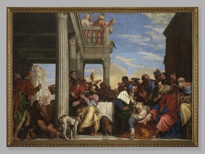 サイモンの家でのディナー、1555-56 作： Veronese