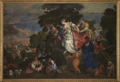 水から救われたモーセ、1582-83 作： Veronese