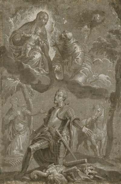 聖フランシスコと聖ジョージの聖母子 作： Veronese