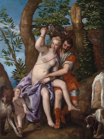 ヴィーナスとアドニス、1570年代 作： Veronese