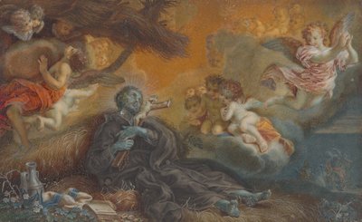 聖フランシスコ・ザビエルの死 1750年頃 油彩・ベラム 作： Veronica Stern