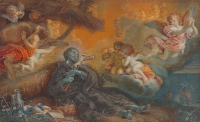 聖フランシスコ・ザビエルの死、c。 1750年。 作： Veronica Stern