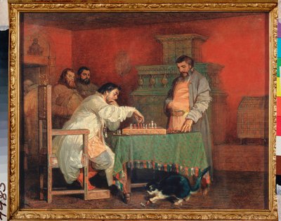 ロシア皇帝の生涯 (チェスのゲーム) の場面 作： Viatcheslav Grigorievitch Schwarz