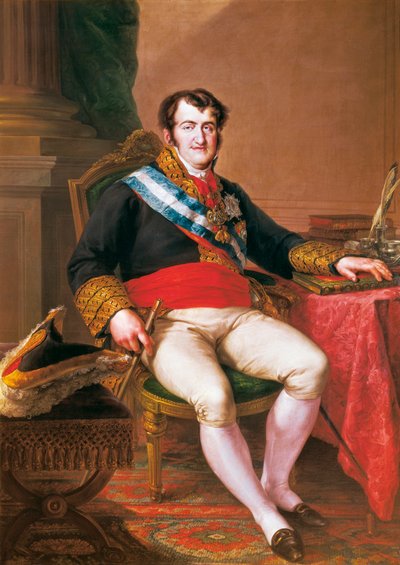 スペインのフェルナン7世の肖像（1784-1833）（油彩・キャンバス 作： Vicente Lopez y Portana