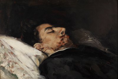 グスタボ・アドルフォ・ベッカーの死の床 作： Vicente Palmaroli y Gónzalez