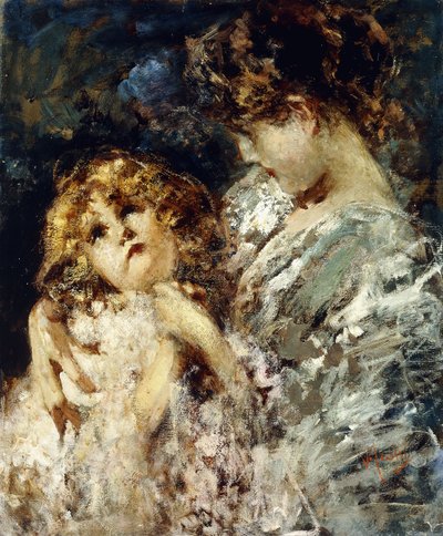 お母さんと子供 作： Vicenzo Irolli