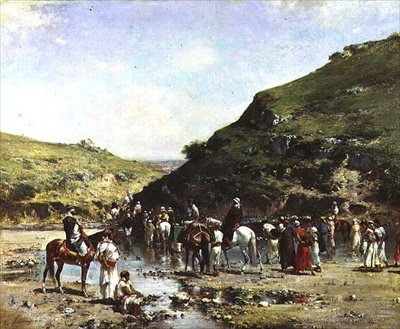 By the Water 作： Victor Pierre Huguet