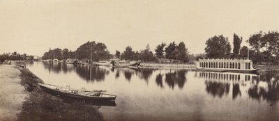 オックスフォードのはしけ、1862年。 作： Victor A Prout