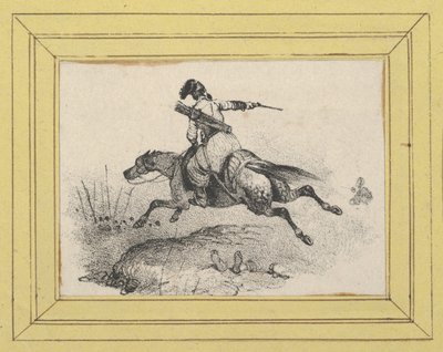 Soldat auf galoppierendem Pferd 作： ビクター・アダム
